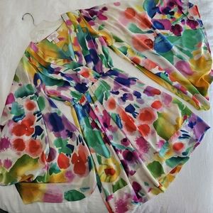 H&M Kimono flower dress multi color from the garden collection size US6 wear 2x